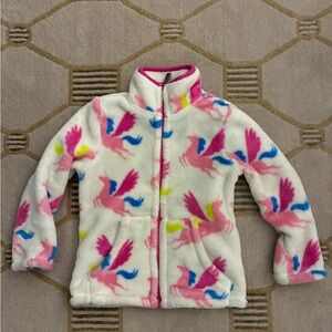 Hatley Full-Zip Unicorn Fleece 3T